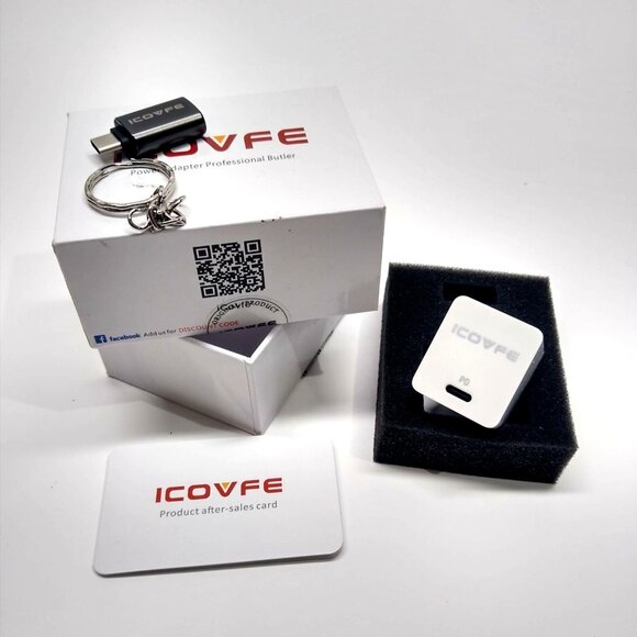 ICOVFE Pro Butler PD Charger 18W USB-C Model R5401 Compact & Portable / Keychain - Picture 2 of 7